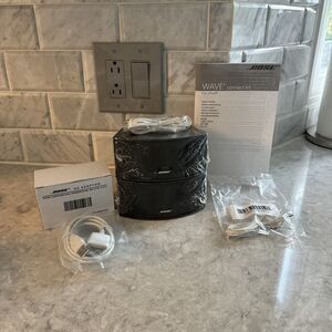 X2 Brand New Bose Jewel Horizontal Center Channel Speaker Black With Cords READ